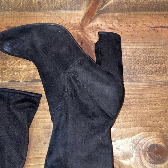 UNISA Women’s QUESIA block heel over the knee boots in VERY BLACK sz 8M - EUC - Picture 7 of 14